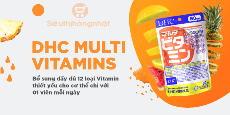 Viên uống DHC Multi Vitamins Bổ sung Vitamin tổng hợp cho cơ thể
