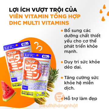 Công dụng của viên uống DHC multi vitamins