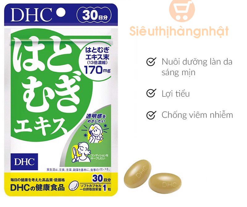 Viên uống trắng da DHC Adlay Extract